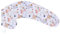 Amilian Bezug; Kissenbezug; Stillkissenbezug für Stillkissen, Seitenschläferkissen Lagerungskissen, Ersatzbezug; Pregnancy Pillow; Pillow Cover; waschbar und abnehmbar; Größe ca. 170cm