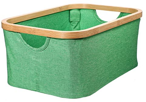 Zerodeko Large Laundry Basket Fabric Storage Tote Foldable Home Laundry Hamper Lid