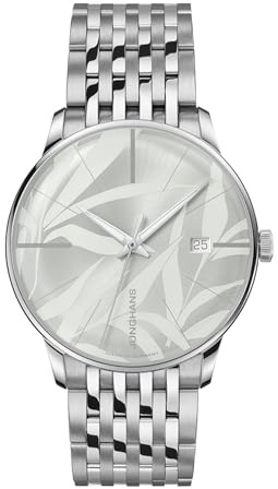JUNGHANS Automatik Damenuhr Meister 27/4243.46 | Automatikuhr für Frauen, Damen-Armbanduhr mit Automatikwerk, Damen-Automatikuhr mit Edelstahlband, Uhr mit Sunray-Zifferblatt