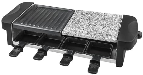 KUKEN Plancha Raclette Grill avec pierre 1200 W
