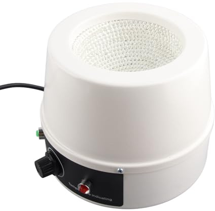 SEAFRONT Manchon Chauffant électrique 500Ml Chauffe Ballons de Laboratoire Instrument de Manchon Chauffant Thermostatique de Laboratoire pour Appareils de Chimie Fine de Laboratoire (Prise UE 220V)