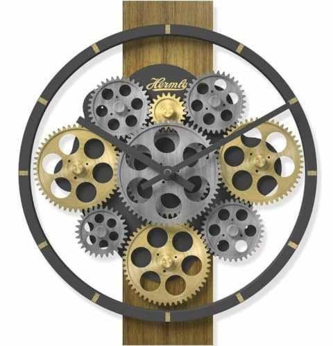 Wanduhr mit drehenden Zahnrändern Hermle multicolor 30105-002100 30B x 30H cm