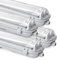 Daromigo Reglette LED 150cm, Lampe Pour Locaux Humides 2 x 24W 4080lm Blanc Neutre, Tube T8 Double, IP65 Étanche Pour Garage, Bureau - 4 Pièces