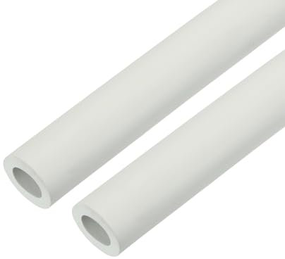 QUARKZMAN 2 Stück 2m/6,6ft Rohrisolierungsschlauch 18mm ID 30mm OD Schaumstoffschlauch für Griffunterstützung, weiß