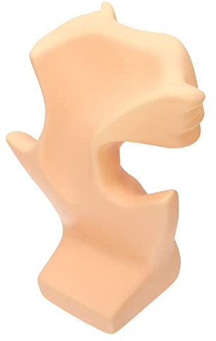 Holibanna Colgante Exhibición De Joyas De Media Cara Soporte Para Joyería Suministros De Boutique Estante De Exhibición De La Joyería Pendiente Maniqui Maniquí Resina Busto Caja Pequeña