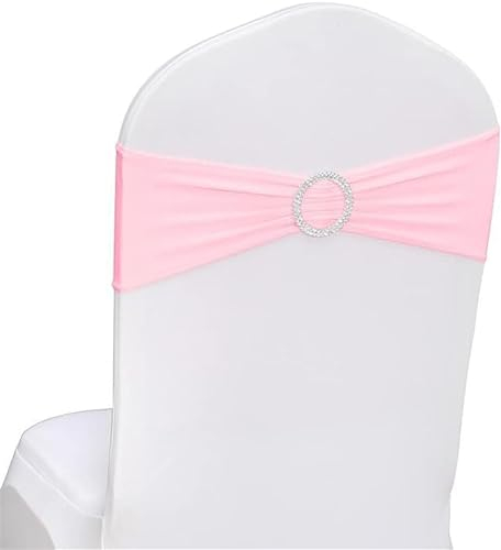 Chaise flexible, Attaches élastiques for chaise, bande de chaise, écharpes de chaise, housses de chaise élastiques en spandex élastiques for décoration de chaise en lycra de fête de mariage (100pc, ro