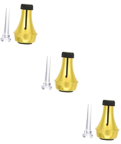 ifundom 3sätze Professionelles Trompeten-mundstück Mit Dämpfer Und Mute- Für Geräuschloses Üben Dämpfer Und Mundstück