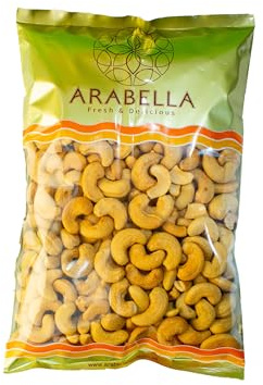 Arabella Roasted & Salted Cashew Nuts 450g – Jumbo Whole Cashews – Dry Roasted Crunchy Snack – Vegan & Vegetarian Friendly
