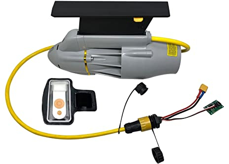 CCYENG Jetbetriebenes Surfbrett-Kit, elektrische Flosse, Unterwassermotor, wasserdichter Motor, aufblasbares Paddel, Kanu, Fischerboot, Unterwasserstrahlruder, eingeb