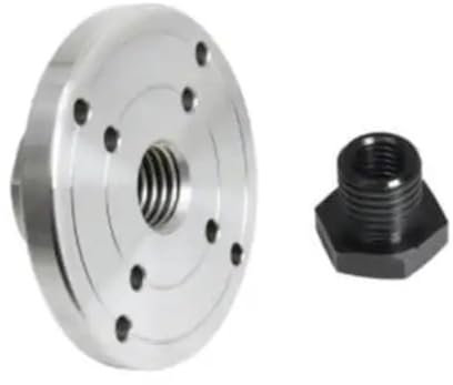 1SET Piastra frontale for tornio in legno for mandrino for tornio for lavorazione del legno filettato M33 M18 da 1 pollice Piastra frontale flangiata da 2(M18 x2.5-100mm)