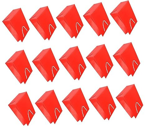 iplusmile 15stücke Papiertüten Mit Henkeln Für Geschenke Reine Farbe Partygeschenktüten Geeignet Für Frühlingsfest Geburtstage Und Andere Feiertage