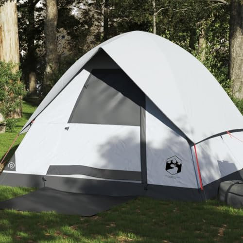 Sufrk Kuppel-Campingzelt 4 Personen Camping Zelt Camping Tent Camping ZubehöR Zelt Weiß Dunkel Wasserdicht - 94702