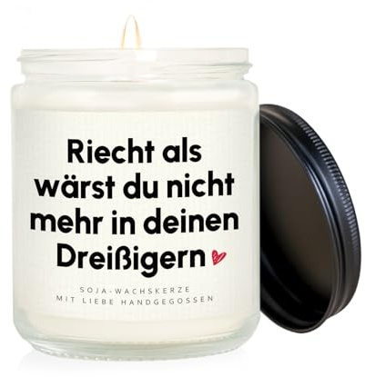 Craftique 40 Geburtstag Frauen, Soja-Wachskerze Kerze | Geschenk 40. Geburtstag Frau, Geschenk zum 40 Frau, Geburtstagsgeschenk für Frauen, Freundin, Schwester, Kollegin 40