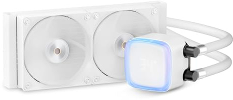 Iota L24 WH Raffreddatore a Liquido per CPU con Display Digitale,Sistema di Raffreddamento ad Acqua da 240 mm con Pompa ARGB, Ventole PWM,Cuscinetto FDB,per AMD AM4/AM5 e Intel LGA 115X/1200/1700/1851