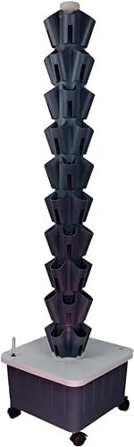 DDNGEJ Kit di Coltivazione idroponica Sistema di Coltivazione idroponica Kit Torre Verticale Serra Verticale Giardino Interno Foro Torre idroponica Installazione giard