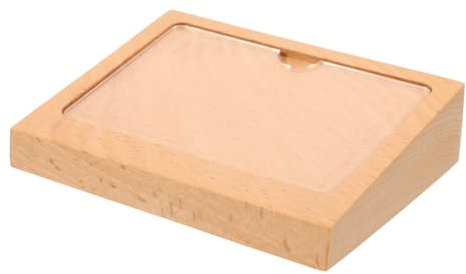 Porte-numéro de Table en Bois, Support D’affichage Marron Minimaliste