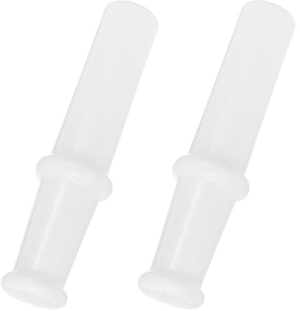VALICLUD 2 Pezzi Spingitore di Carne in Plastica Bianco, Utensile per Tritacarne Manico Ergonomico, Accessorio per Macinacarne, per Cucine Piccole