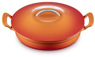 Le Creuset Cocotte peu profonde en fonte Modern Heritage, Flame
