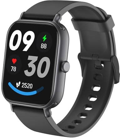 Ti Cow CX3 Smart Watch con contapassi, fitness tracker con oltre 100 modalità sportive, monitoraggio delle emozioni, frequenza cardiaca 24, SpO2, stress, monitoraggio del sonno, colore nero