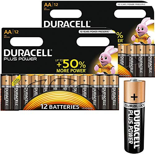 Duracell Plus MN1500 Alkaline AA Batteries - 24-Pack