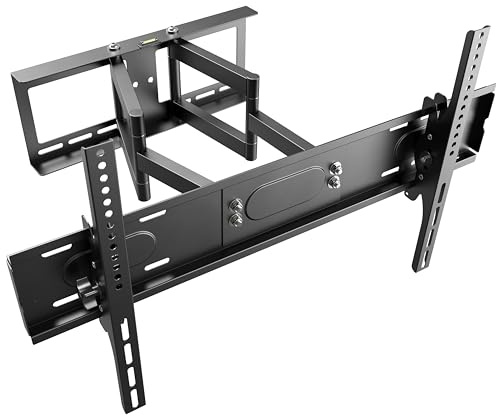 RICOO TV Wandhalterung Fernseher Halterung R28-XL schwenkbar neigbar für 40-65 Zoll Fernsehhalterung Wand universal smart flach Curved Wandhalter bis 75 kg VESA 600 (400) x 400 mm