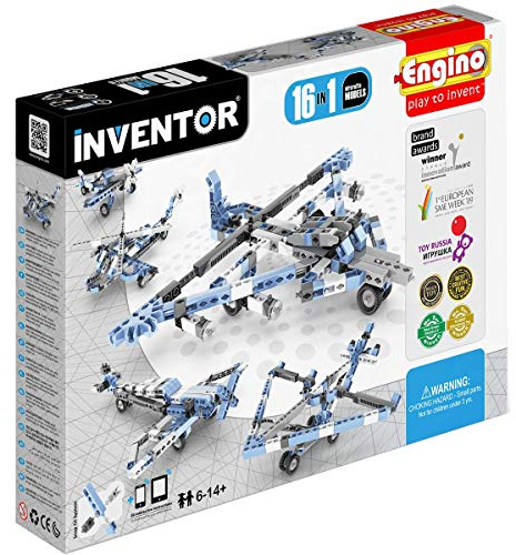 Engino-INVENTOR 1633 - Konstruktionsbausatz 16 in 1 Flugzeuge