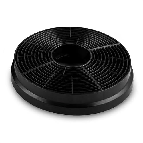 Klarstein Activated Carbon Filter for Cooker Extractor Hoods - Spare Part, Replacement Part, Accessories, 2-Piece Filter Set, 2 Filters, Conversion to Recirculation Mode, Diameter: 10.5 cm