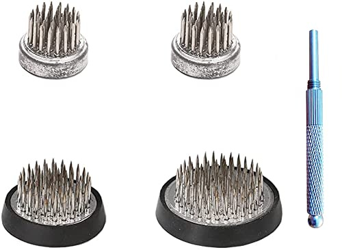 Smavles Blumenfrosch Rund Halterung 4 Stück Blumensteckigel Ikebana Kenzan Edelstahl Blumenigel Flower Arrangement Tool Blumenigel Flower Frog für Blumenarrangements, Kunst, Heimbüro-Dekoration