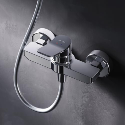 AM.PM X-Joy FXA20000 Duscharmatur mit Einhebelmischer, Mischbatterie Dusche, Einhand-Brausebatterie, Einhebelarmatur Bad, Brausearmatur für Badezimmer, Chrom (Chrom - X joy, Standard)