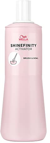 Wella Professionals Shinefinity Activator - Brush & Bowl – 2% Entwickler für präzises Auftragen mit Schale & Pinsel – für Shinefinity Glaze demi-permanente Tönung– pH-kontrolliert & sanft – 1L