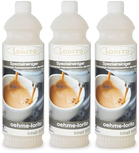 Lorito Spezialreiniger für Kaffeemaschine & Kaffeevollautomat 3 x 500ml
