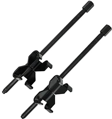 Dunnet Tools Heavy Duty Coil Spring Compressor Tool Set - 2pc Macpherson Strut Tool, 370mm x 82mm, Vehicle Suspension Repair Kit for Car, Automotive, and Spring Clamps