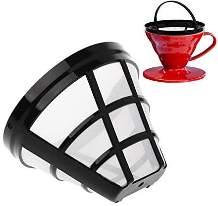 Kaffeefilter Wiederverwendbar, Kegel-kaffeefilter, Dauerfilter Kaffee Größe 4,Kaffeemaschinen-Korbfilter, 8-12 Tassen Kaffee Filter Mehrwegfilter, Zur Herstellung Von Manuellem Kaffee