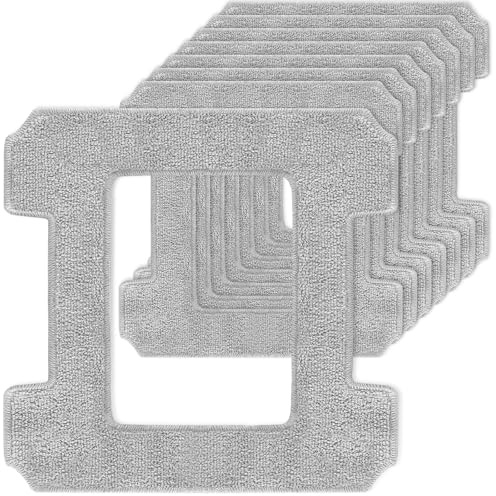 8 Stück Reinigungspad für ECOVACS WINBOT W2 PRO / W2 PRO Omni / W2 Omni / W2 / W1 Pro / W1 Fensterputzroboter, Waschbare Mikrofaser Wischtücher reinigen effektiv Flecken und Staub von Fenstern