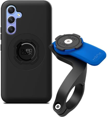 QUAD LOCK Out-Front Handyhalterung Fahrrad mit Samsung Galaxy A54 MAG Handyhülle