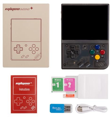 ExploTex Mioyo Mini Plus Retro-Handheld Spielkonsole, 3.5-Zoll Tragbare WiFi Handheld-Retro-Spielekonsole