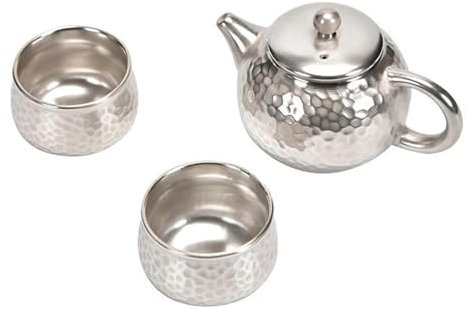Teiere Servitori Di Caffè Set Da Tè Da Viaggio Set Da Tè Da Viaggio Semplice E Portatile Per Esterni Teiera Teiera Una Pentola Due Tazze Teiera In Argento Sterling Set Da Tè In Argento Dorato Teiere S