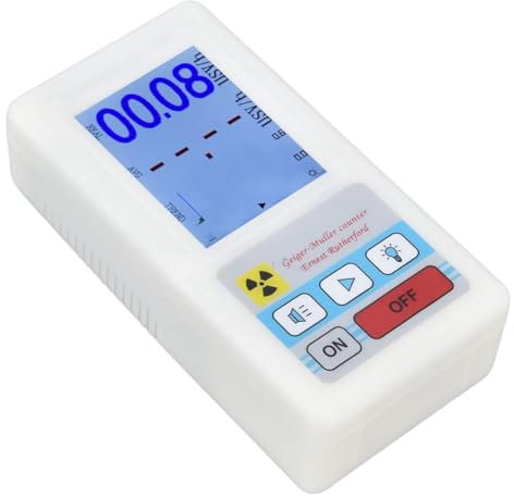 Mocturnity Détecteur de Rayonnement Nucléaire, Compteur Geiger BR‑6, Détecteur de Rayonnement Multifonctionnel à Lecture Facile pour Rayonnement Nucléaire