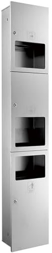 Recessed Bathroom Niche with Door, Multi-Functional Storage Solution for Toilet Paper and Trash, Ideal for Bathrooms, Restaurants, Hotels, and Public Areas