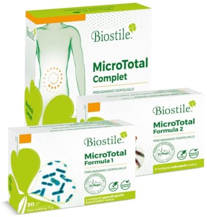 Biostile MicroTotal Complete – 13 miliardi di colture, inulina, L-glutammina, spirulina e vitamina A per la salute dell’intestino e del sistema immunitario