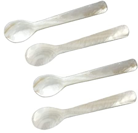 Cucchiai, madre del cucchiaio di perla classico cucchiaio caviale madre di perla 12 cm 4pcs