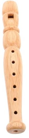 DECOMELODY Holzblockflöte Recorder Anfänger Lernflöte aus Robustem Gummibaumholz Handlich und Leicht für Junge Musiker Klarer Klang für Musikunterricht und Kreative