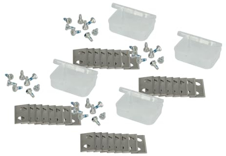 vhbw 24x Lames compatible avec Cub Cadet XR5 4000 | 3000, 2000, 1000 tondeuse - Lames de rechange, argenté, acier chrome-carbone