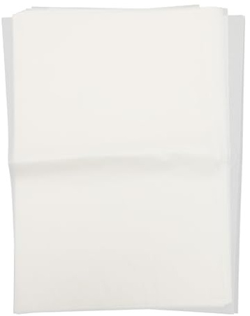 NUOBESTY 50 pièces Papier Cuisson Blanc Écologique pour Barbecue et Pâtisserie Papier Alimentaire Résistant à et Étanche pour Emballage et Cuisson Maison
