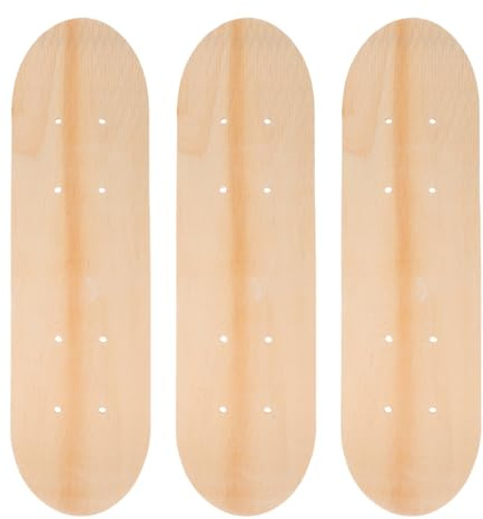 VICASKY Skateboards Small Skateboard Graffiti DIY Material Deck Wooden Painting Child 3 Stück Leeres Skateboarddeck 16.93 Zoll 7-Lagiges Ahornholz DIY Rohling Bemalen Kinder Kunst Handwerk