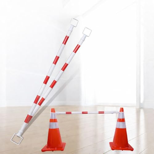 barra para conos de tráfico Barrera De Seguridad Para Conos De Tráfico, Biela De Cono De Carretera De PVC Para Estacionamiento/sitio De Control/barricadas(7PCS)