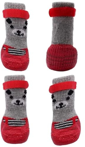 Hundepfotenschutz Atmungsaktive Booties Verstellbarer Band Schuhüberzug M