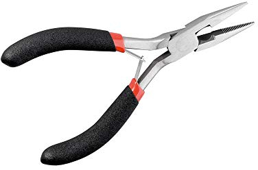 Fixpoint 77098 Half-Round, Flat-Nose Pliers, 125mm Length