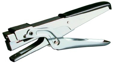 Kores Heftzange Metall, 20 Blatt für Klammern Nr. 10, silber/schwarz, B-HP10