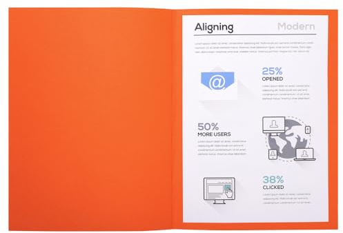 Exacompta - Réf. 410007E - Paquet de 100 chemises rigides Forever® 220 g/m2 - chemises 100% recyclées et certifiées Ange Bleu - dimensions 24 x 32 cm pour format A4 - couleur orange